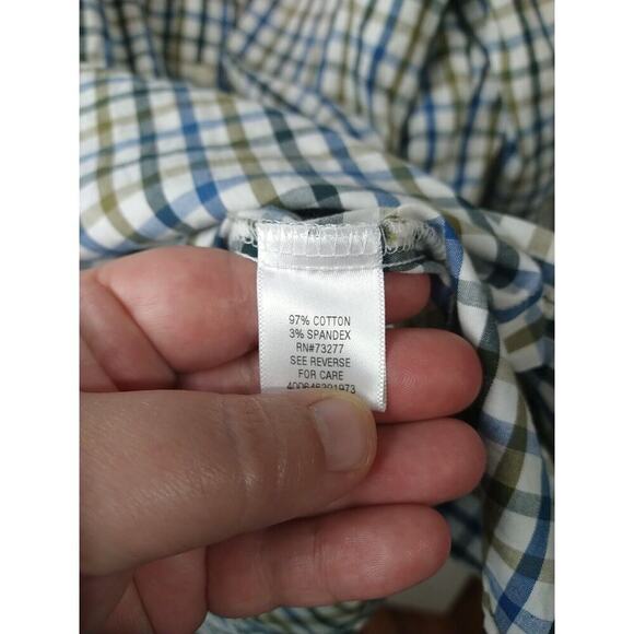 Croft & Barrow Men's XXL Shirt Collared Button Front Plaid Long Sleeve... - Picture 7 of 9